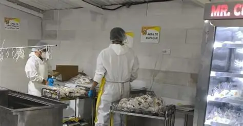 Preparación para la exportación de cuyes